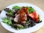 Retete Dressing friptura - Salata de porc cu dressing de capsuni