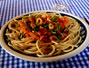 Retete Spaghetti - Spaghetti cu carnati si parmezan